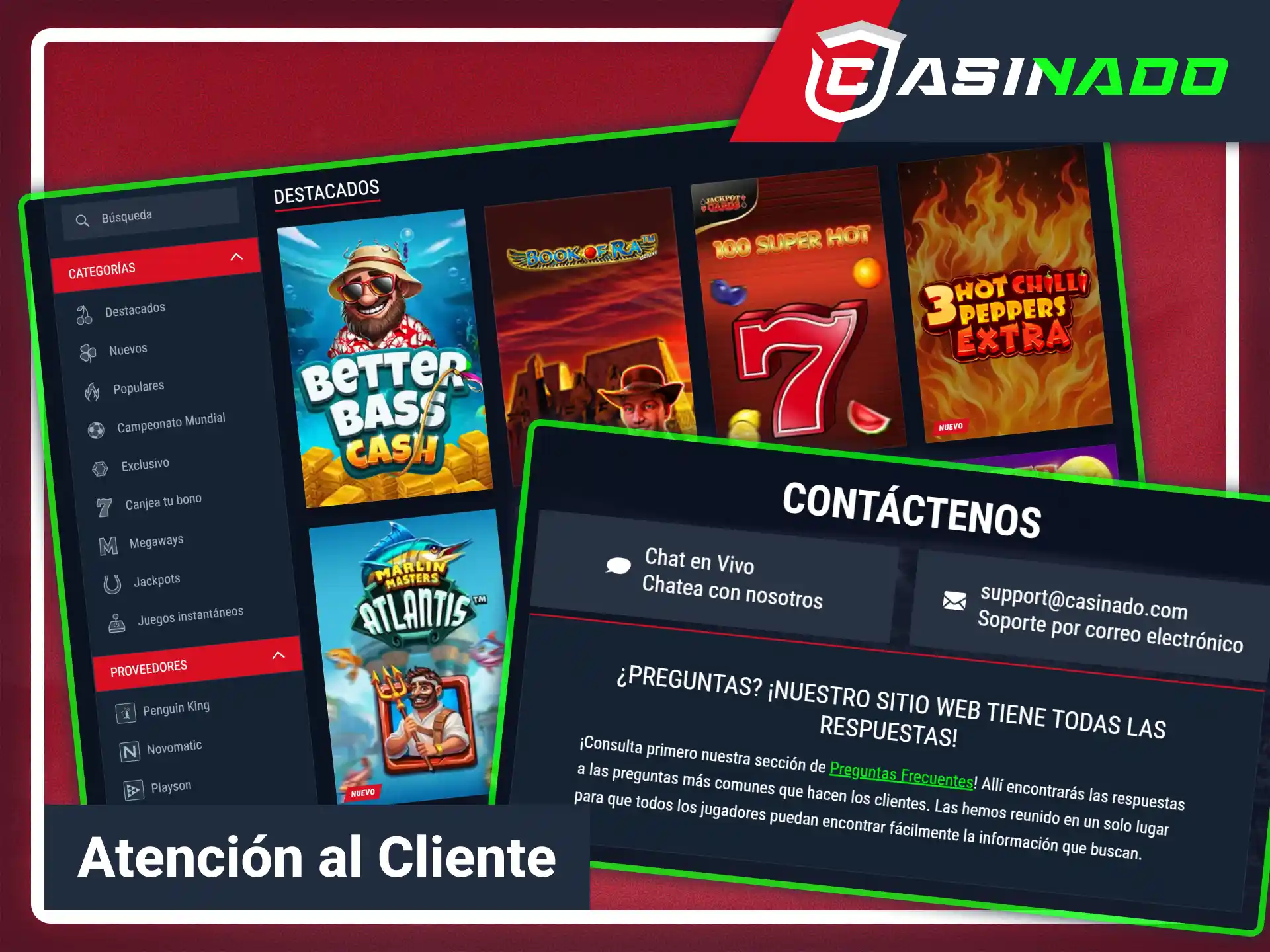 Resuelve tus dudas sobre juegos de casino con Casinado oficial.